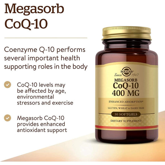 Solgar Megasorb CoQ-10 400mg 30 Softgels