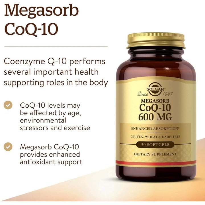 Solgar Megasorb CoQ-10 600mg 30 Softgels