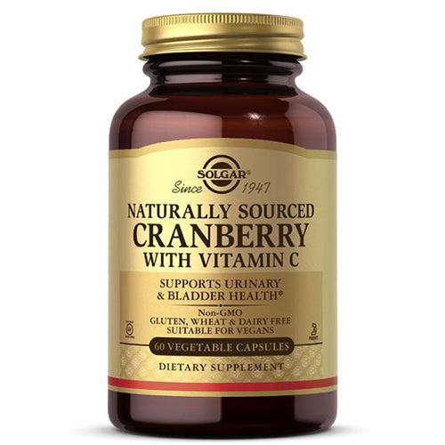 Solgar Naturally Sourced Cranberry With Vitamin C Supports Urinary & Bladder Health 60 Vegetable Capsules