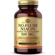 Solgar No Flush Niacin Vitamin B3 500 mg 100 Vegetable Capsules