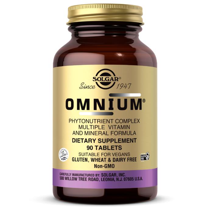 Solgar Omnium Phytonutrient Complex Multiple Vitamin and Mineral Formula 90 Tablets