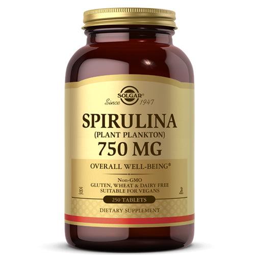 Solgar Organic Hawaiian Spirulina 750mg 250 Tablets