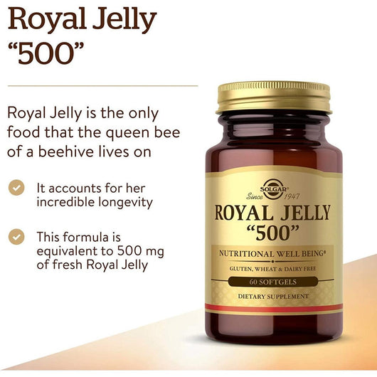 Solgar Royal Jelly 500 60 Softgels