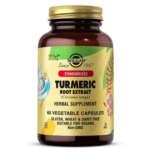 Solgar Standardized Turmeric Root Extract Curcumin 60 Vegetable Capsules