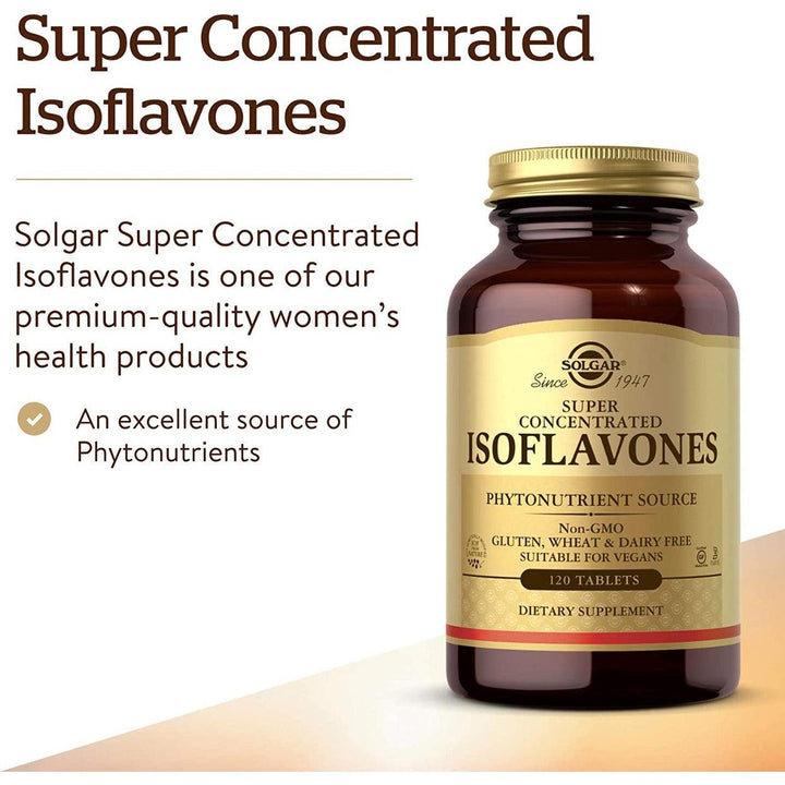 Solgar Super Concentrated Isoflavones Non-GMO 120 Vegan Tablets