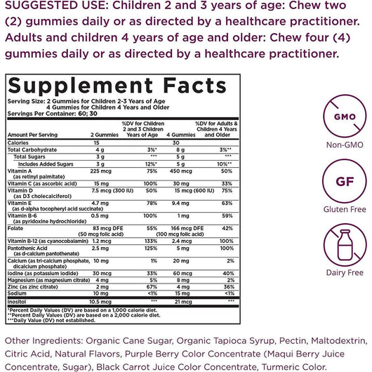 Solgar U-Cubes Children's Multi-Vitamin & Mineral Gummies Non-GMO 60 Gummies