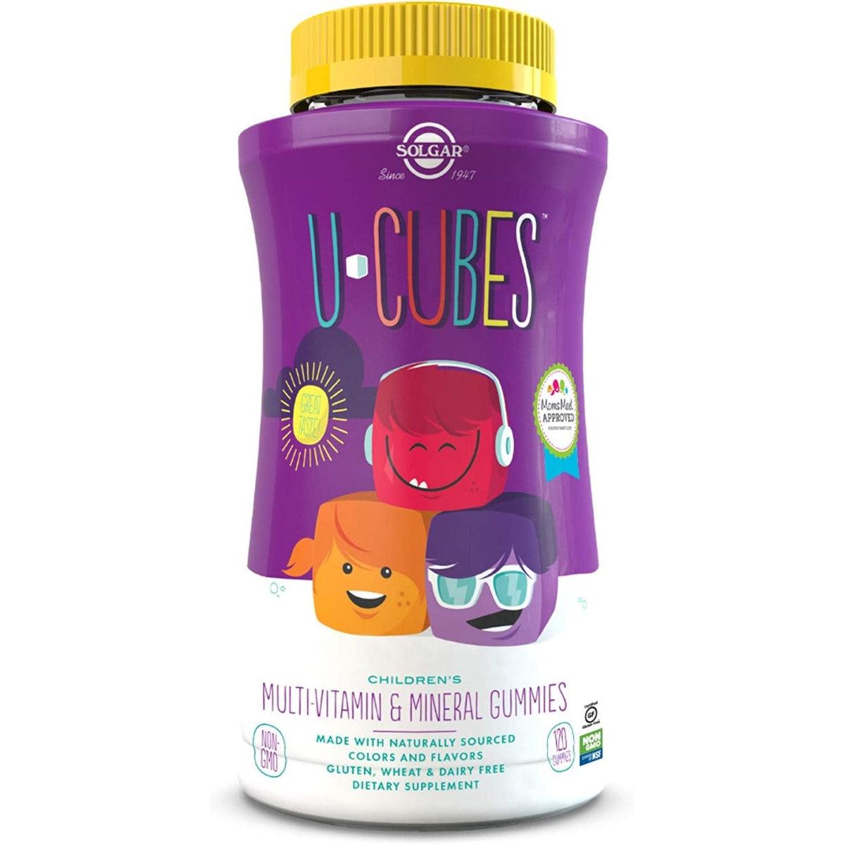 Solgar U-Cubes Children's Multi-Vitamin & Mineral Gummies Non-GMO 60 Gummies