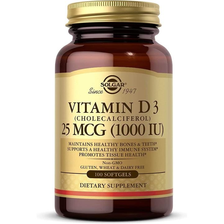 Solgar Vitamin D3 1000 IU 100 Softgels