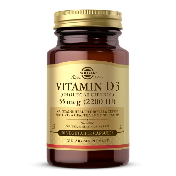 Solgar Vitamin D3 2200IU 50 Vegetable Capsules