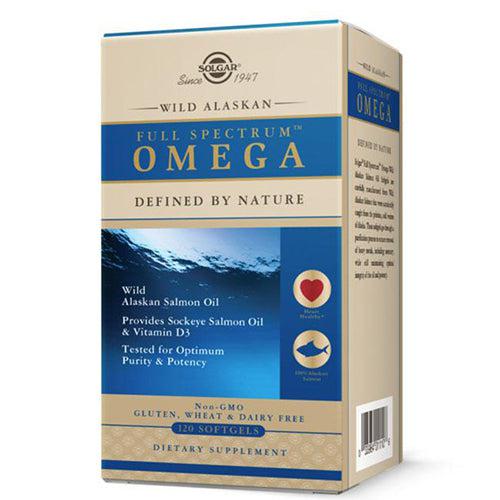 Solgar Wild Alaskan Full Spectrum Omega From Sockeye Salmon Oil 120 Softgels