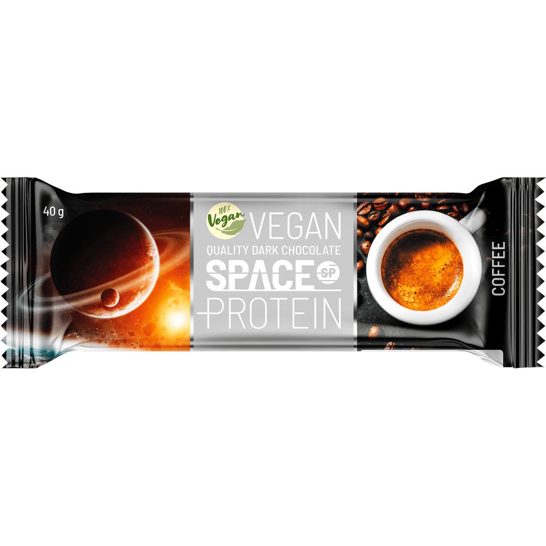 Space Protein Vegan Dark Chocolate Coffee Gluten Free 40g