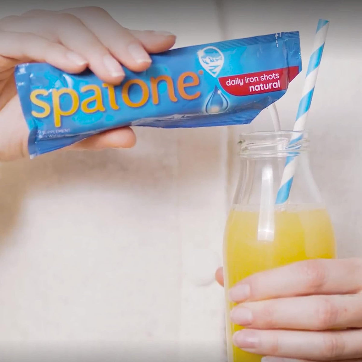 Spatone 100% Natural Liquid Iron Vegan (28 x 25 mL sachets)