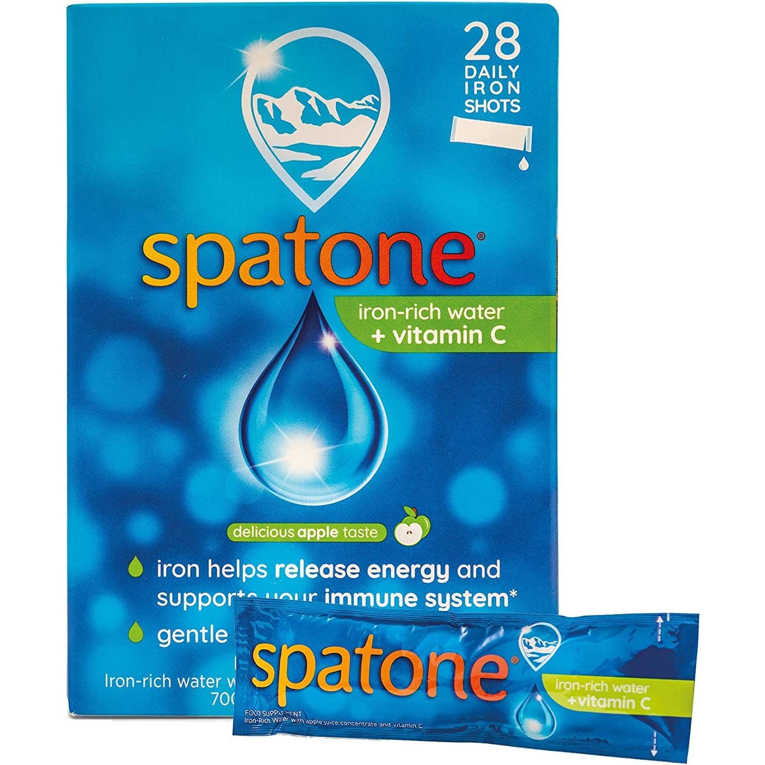 Spatone 100% Natural Liquid Iron with Vitamin C Vegan (28 x 25 mL sachets)