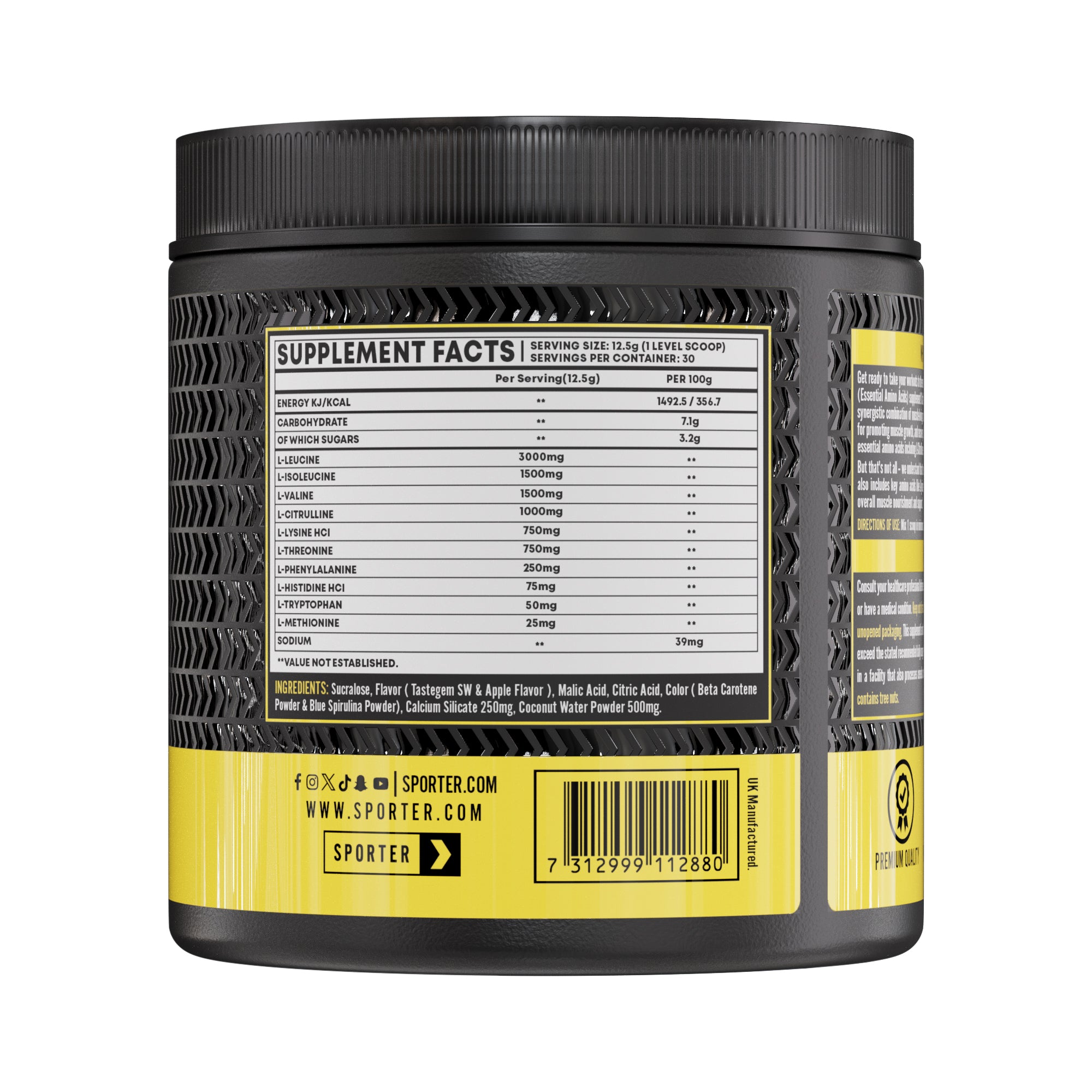 Sporter Advanced EAA Sour Apple Flavor 375g