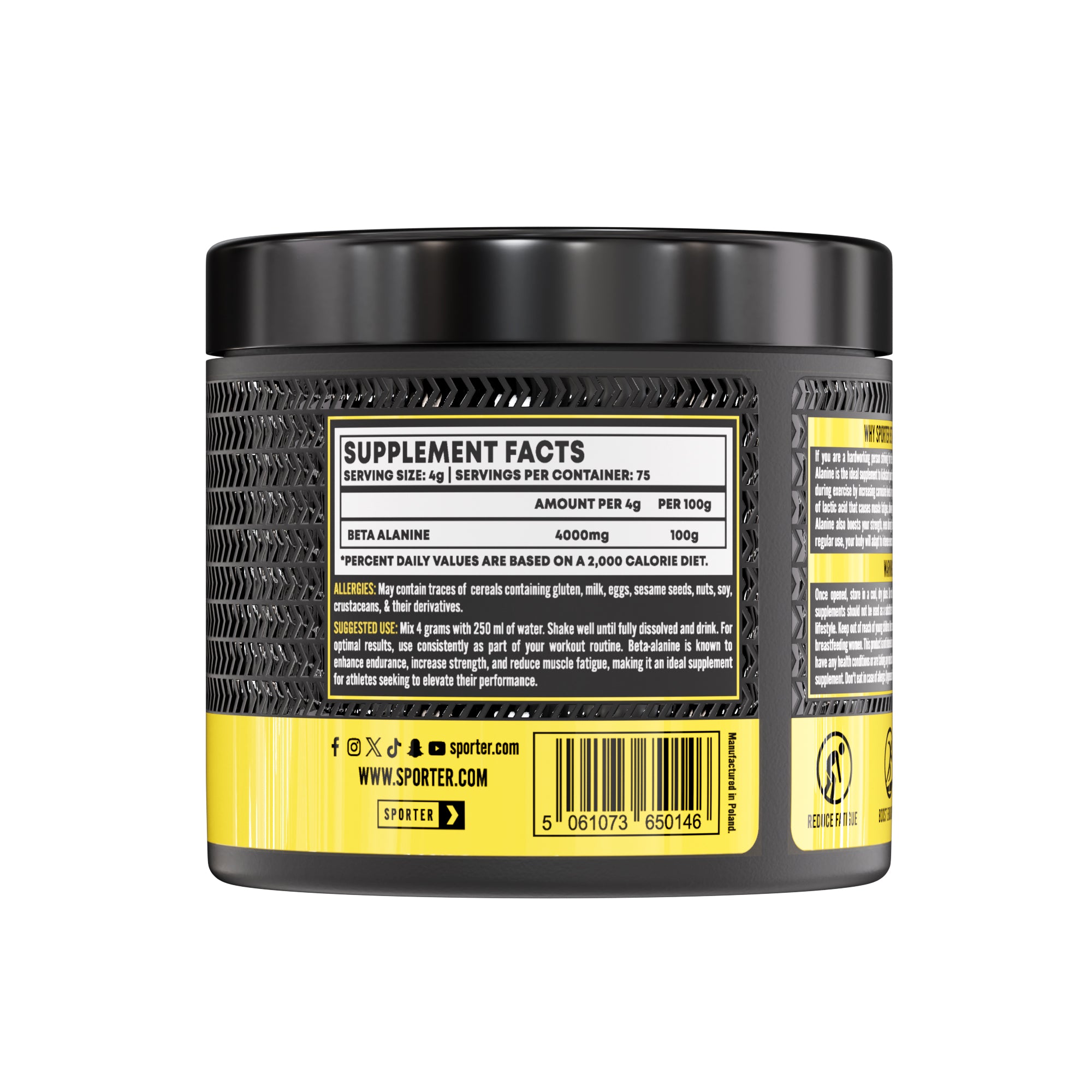 Sporter Beta Alanine Powder UNFLAVOURED 300g