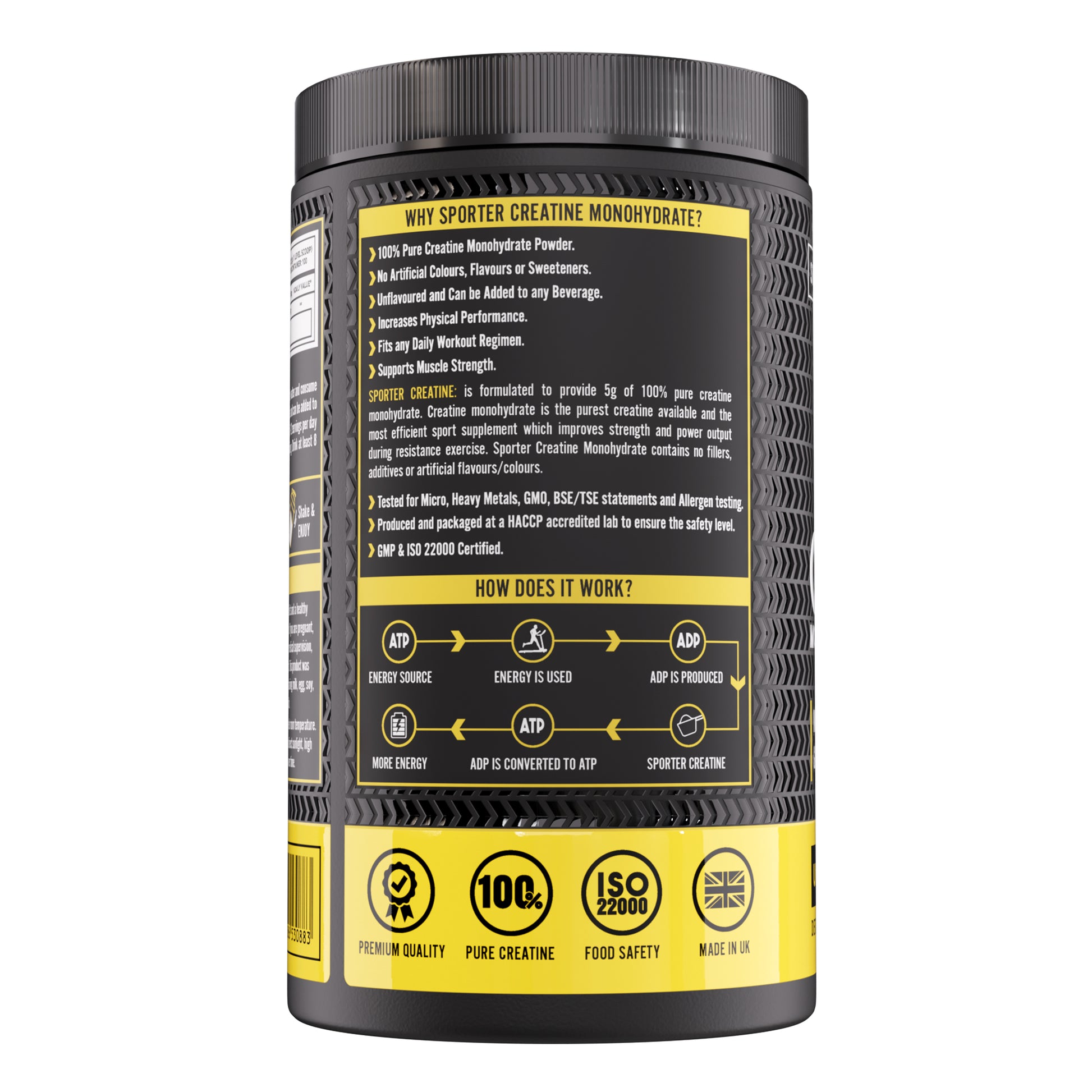 Sporter Creatine Monohydrate Powder 500g