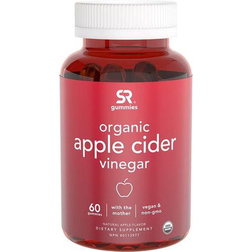 Sports Research Apple Cider Vinegar Gummies with The Mother USDA Organic 60 Vegan Gummies