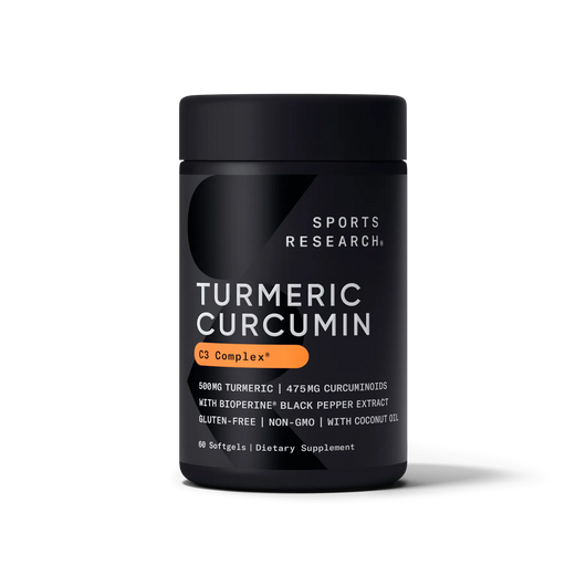 Sports Research C3 Turmeric Curcumin with Black Pepper BioPerine powder 60 Softgels