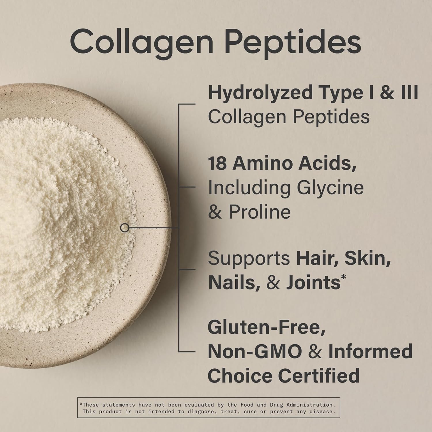 Sports Research Collagen Peptides - Hydrolyzed Type 1 & 3 Collagen Powder Vanilla Flavored 480g