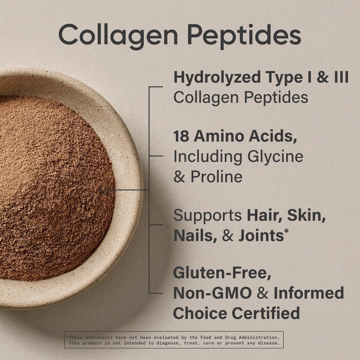 Sports Research Collagen Peptides - Hydrolyzed Type 1 & 3 Collagen Powder for Healthy Skin, Nails, & Joints Dark chocolate 640g