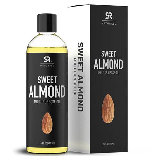 Sports Research Organic Sweet Almond Oil Multi-Purpose For Skin and Hair (473 ml)