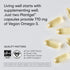 Sports Research Vegan Omega-3 from Algae Oil - Highest Levels of Vegan DHA & EPA Fatty Acids | Non-GMO Verified & Vegan Certified - 60 Veggie Softgels