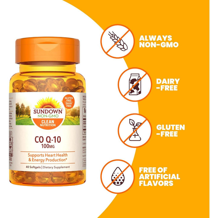 Sundown CoQ10 100mg 40 Softgels