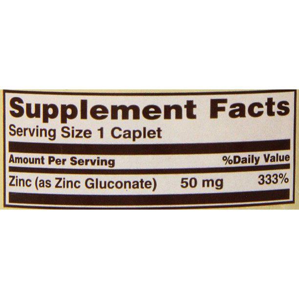 Sundown Essential Zinc 50mg 100 Vegetarian Caplets