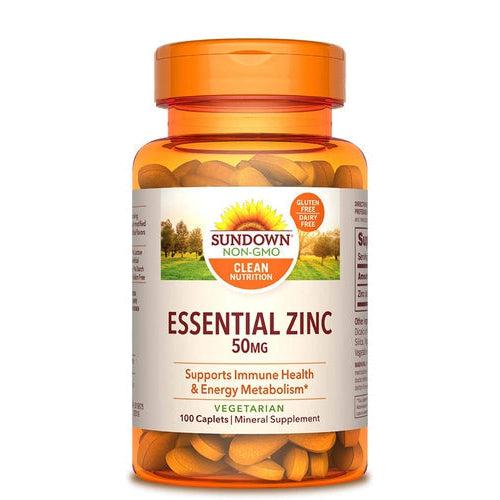 Sundown Essential Zinc 50mg 100 Vegetarian Caplets