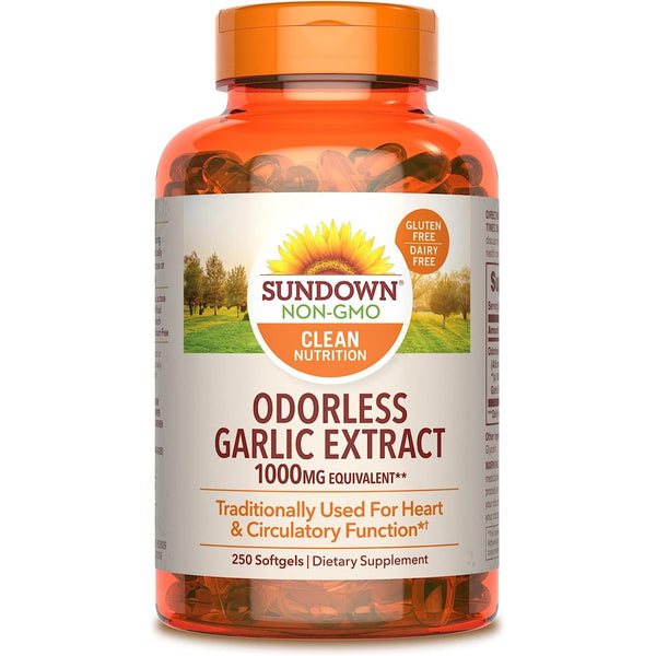 Sundown Garlic Odorless 250 softgels