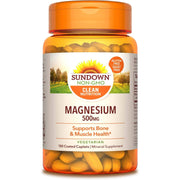 Sundown Magnesium 500MG as Magnesium Oxide 180 coated caplets