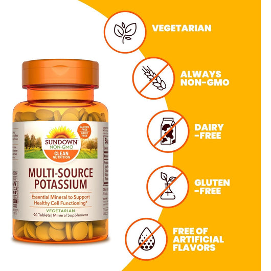 Sundown Multi-Source Potassium 90 Tablets