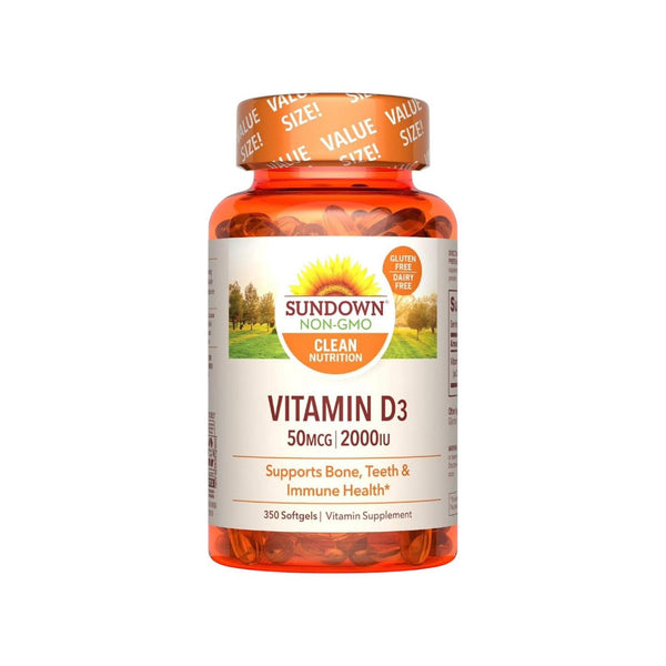 Sundown Vitamin D3 2000IU 150 Softgels Non-GMO Gluten Free