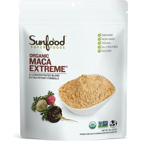 Sunfood Organic Maca Extreme with Black Maca and Red Maca 227g