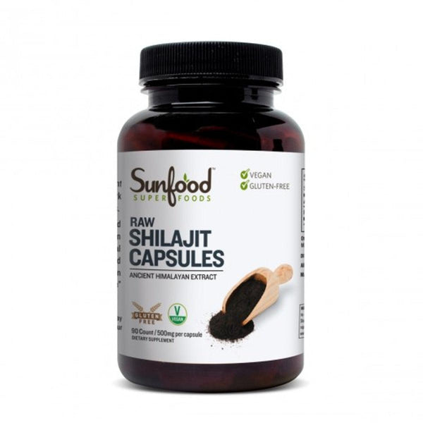 Sunfood Superfoods Shilajit Capsules 500mg 90 Vegan Capsules