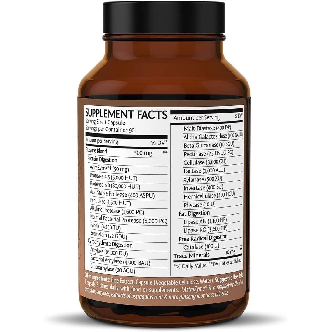 Sunwarrior Enzorb Plant Based Vegan Digestive Enzymes 90 Vegan Capsules