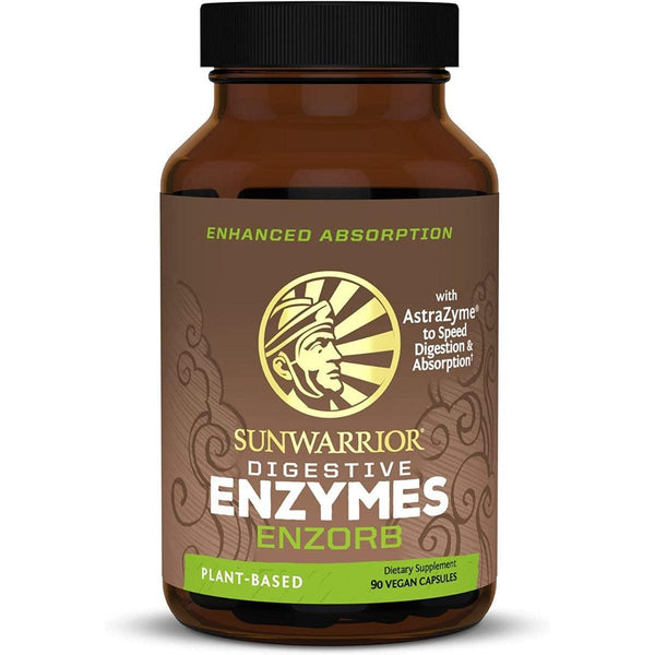 Sunwarrior Enzorb Plant Based Vegan Digestive Enzymes 90 Vegan Capsules