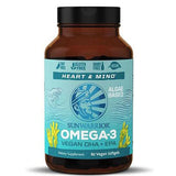 Sunwarrior Plant-Based Omega 3 DHA EPA 60 Vegetable Softgels Algae Based