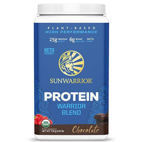 Sunwarrior Protein Warrior Blend Organic Plant-Based Chocolate 1.65 lb (750 g)