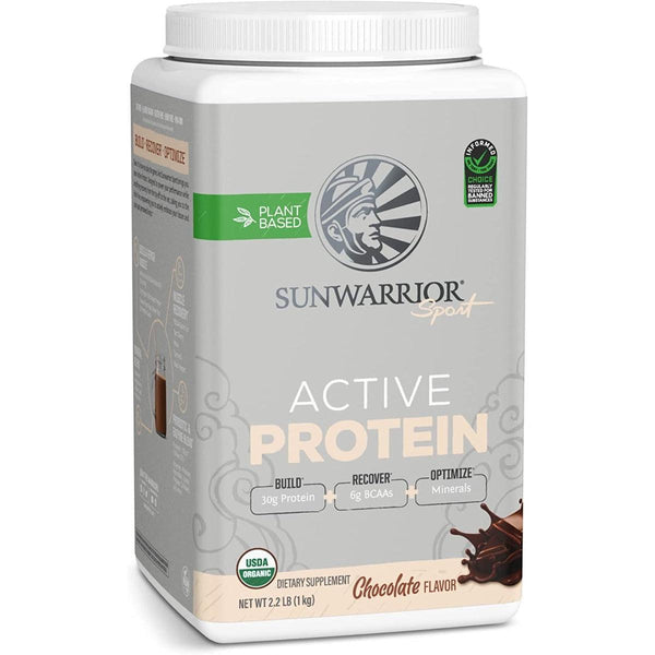 Sunwarrior Sport Active Protein Organic Plant-Based Chocolate 30g Protein 6g BCAAs 1kg