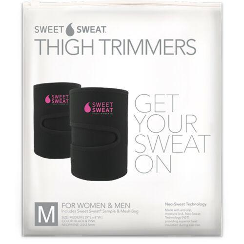 Sweet Sweat Thigh Trimmer for Women and Men - black and pink Medium