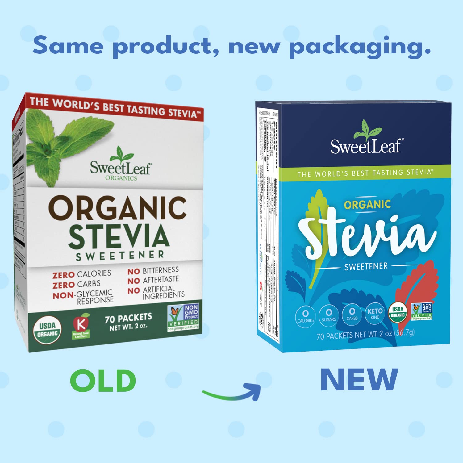 SweetLeaf Organics Stevia Sweetener 35 Pcs