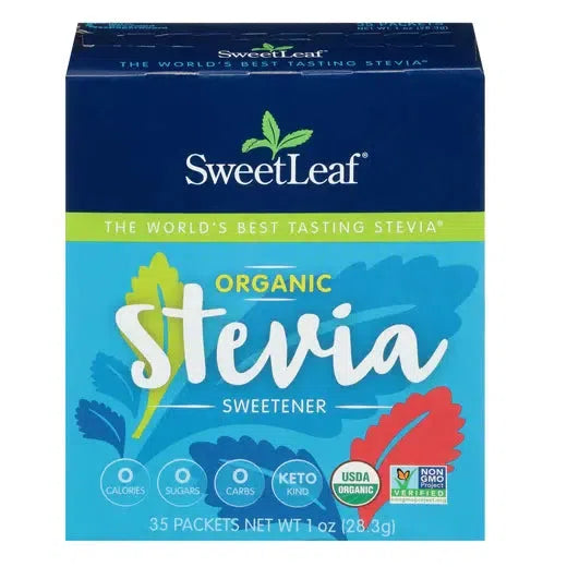 SweetLeaf Organics Stevia Sweetener 35 Pcs
