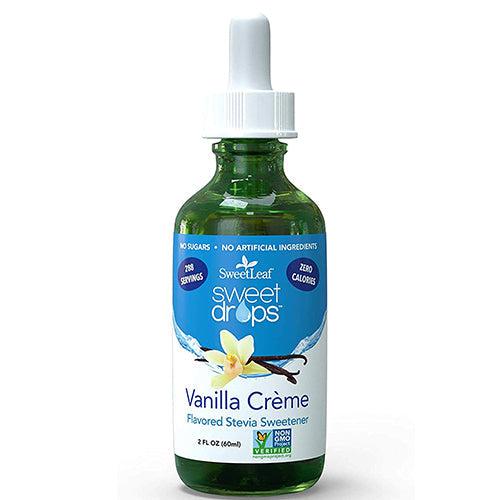 SweetLeaf Stevia Drops Vanilla Creme Zero Calories Keto Friendly 60ml