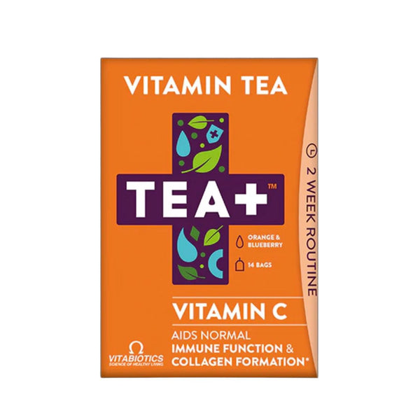 TEA+ Vitamin Tea Vitamin C, Orange & Blueberry, 2 Week Routine, 28g