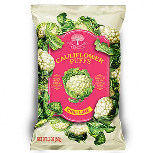 Temole Cauliflower Puffs Chips Chili Lime Gluten Free 56g