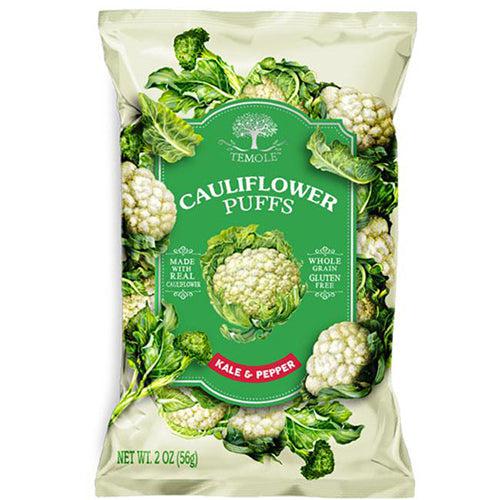 Temole Cauliflower Puffs Chips Kale & Pepper Gluten Free 56g
