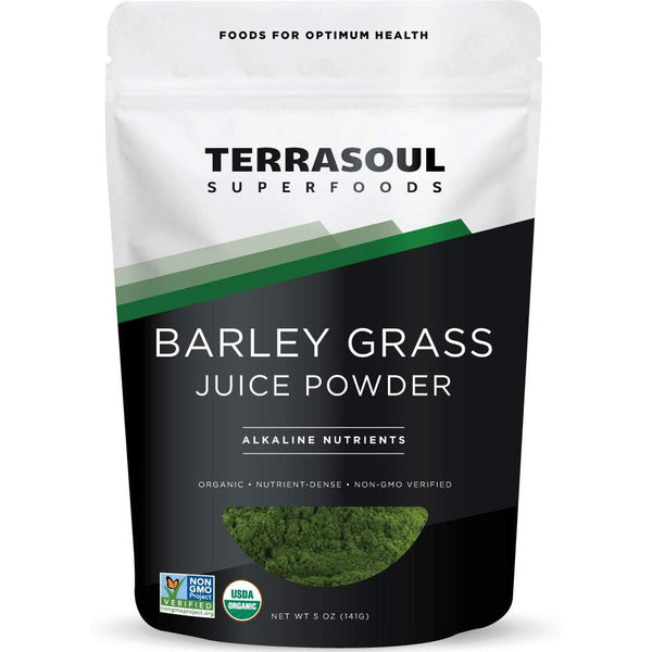 Terrasoul Superfoods Organic Barley Grass Juice Powder 5 Oz - USA Grown