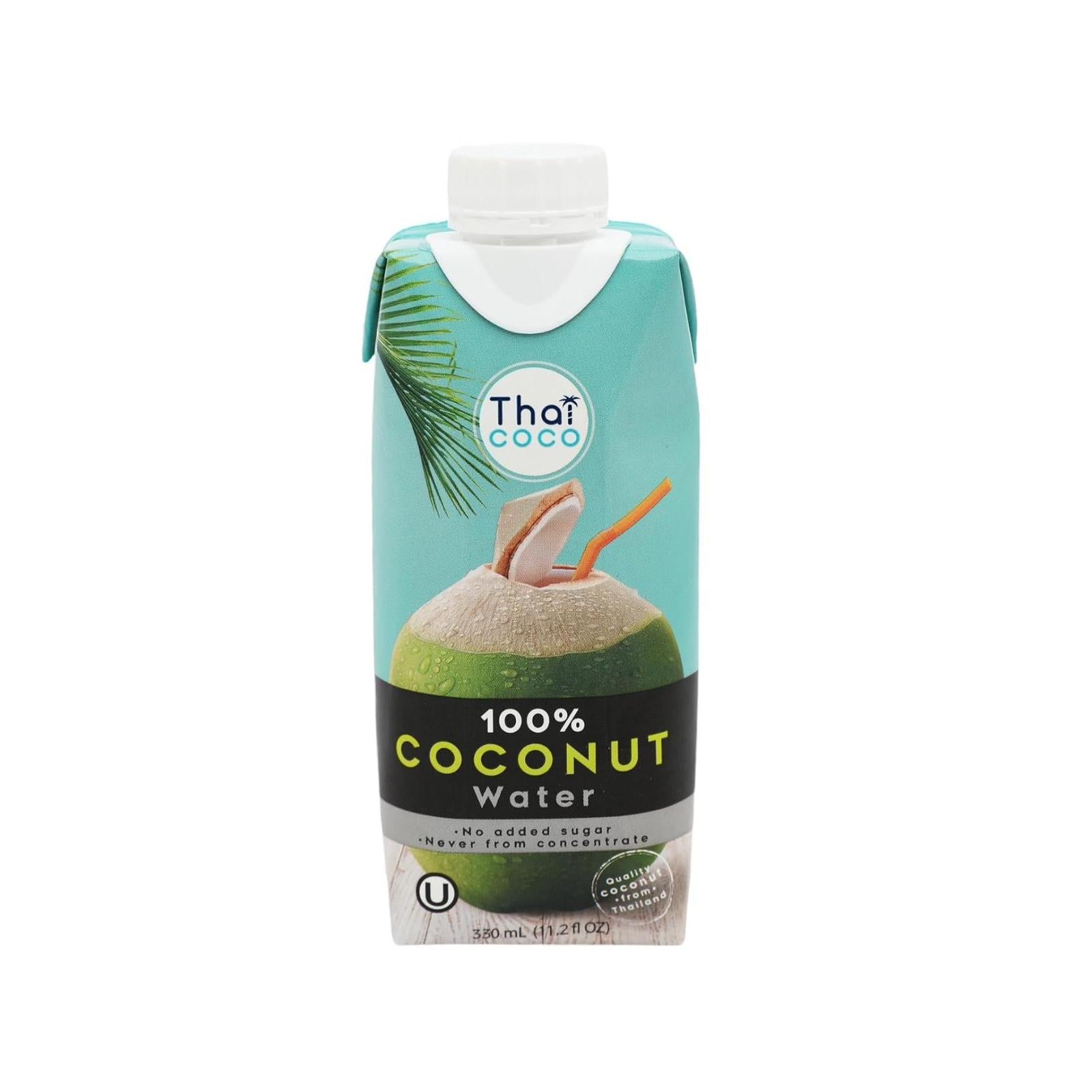 Thai Coco Coconut Water Natural 100% No Sugar Added 330 ml