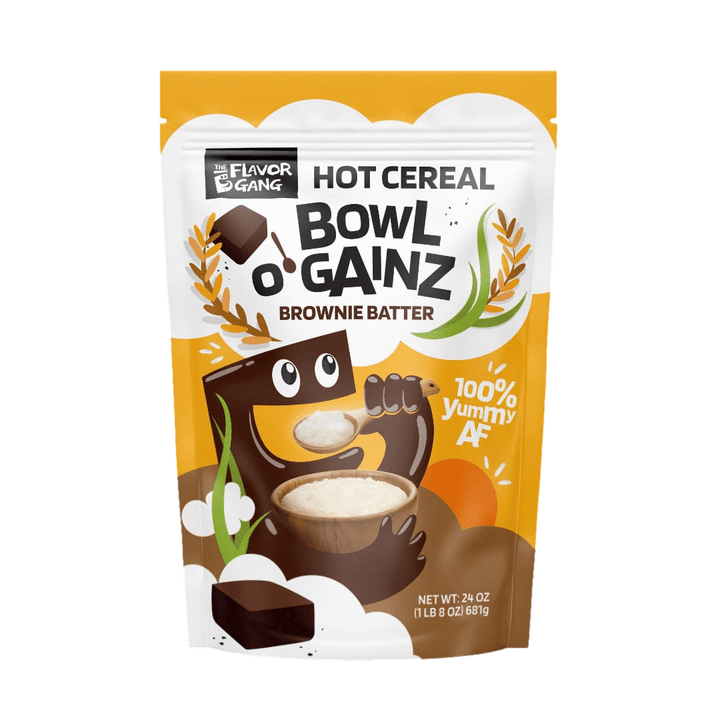 The Flavor Gang Hot Cereal BOWL O’ GAINZ Brownie Batter 681g